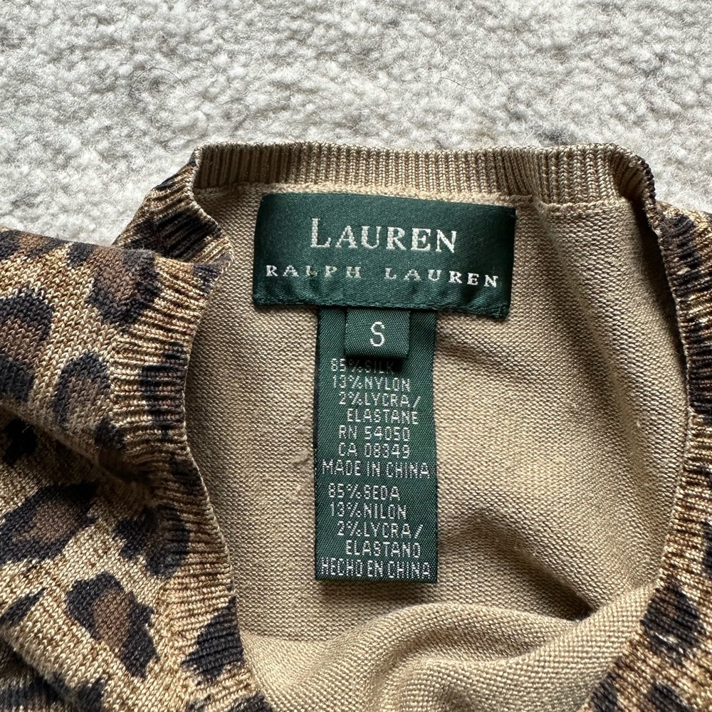Ralph Lauren cheetah print tank